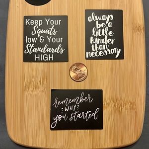 STICKERS DECORATE/PERSONALIZE items for cell phone, cups, coolers, water bottles